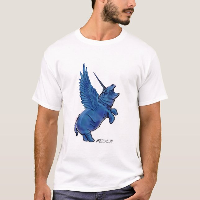 Hippo Hippos Hippopotamus House Blessing Taweret H T-Shirt (Front)