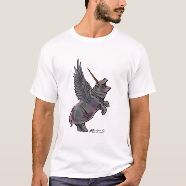 Hippo Hippos Hippopotamus House Blessing Taweret T-Shirt (Front)