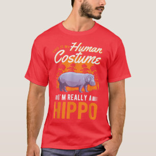Hippo Human Costume Halloween Hippo 4592 T-Shirt