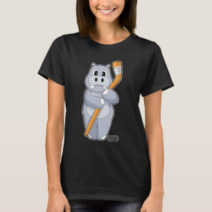 Hippo Ice hockey Ice hockey stick T-Shirt