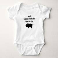 Hippo Infant Bodysuit