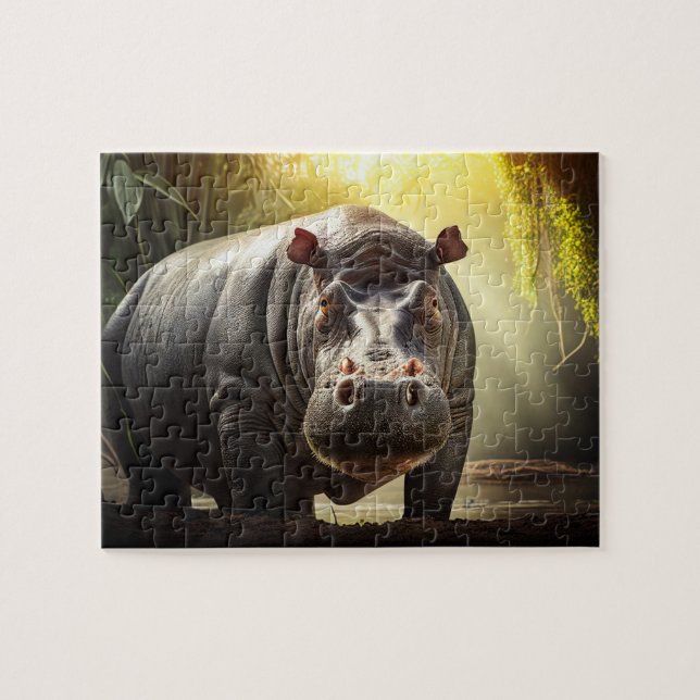 Hippo Jigsaw Puzzle - Jungle (Horizontal)