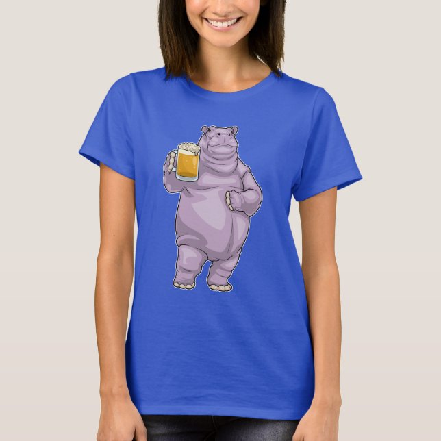 Hippo Jug Beer T-Shirt (Front)