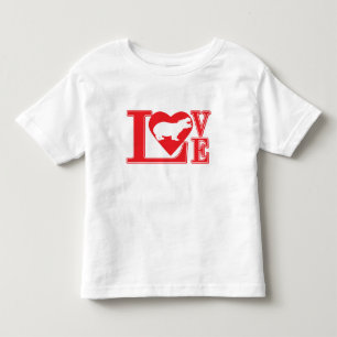 Hippo Love Heart Toddler T-Shirt