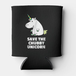 Hippo Lover Gift Chubby Unicorn Hippo Cute Hippo Can Cooler