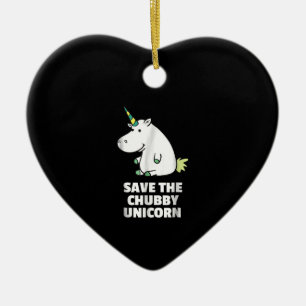 Hippo Lover Gift Chubby Unicorn Hippo Cute Hippo Ceramic Tree Decoration