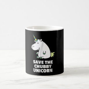 Hippo Lover Gift Chubby Unicorn Hippo Cute Hippo Coffee Mug