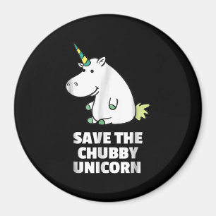 Hippo Lover Gift Chubby Unicorn Hippo Cute Hippo Magnet