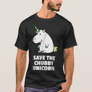 Hippo Lover Gift Chubby Unicorn Hippo Cute Hippo T-Shirt