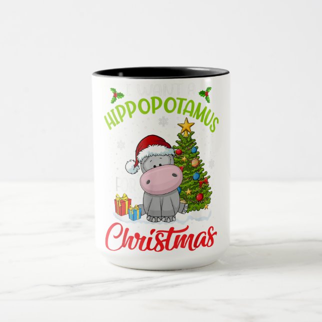 Hippo Lover Mug Tumbler | Mug Gifts | Lover Gift (Center)