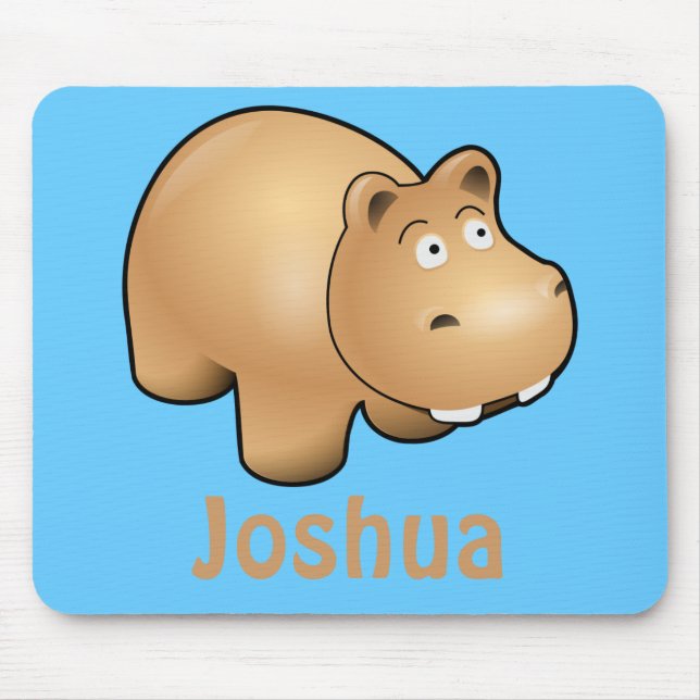 Hippo Mouse Mat (Front)