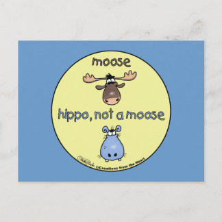 Hippo-not-a-moose! Postcard