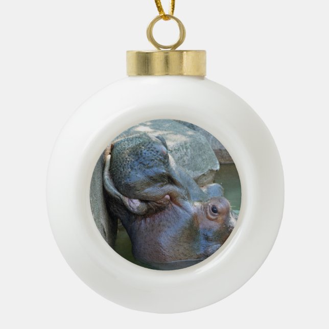 Hippo Ornament (Front)