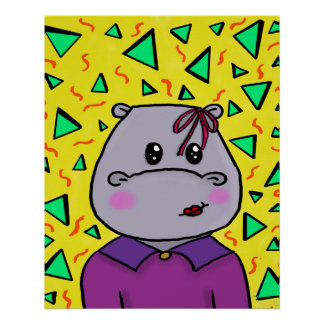 hippo party poster
