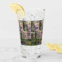 Hippo Photo Collage, Drink Glass