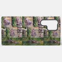 Hippo Photo Collage, Drink Glass