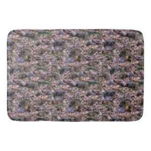 Hippo Pictures Collarge, Memory Foam Bath Mat. Bath Mat