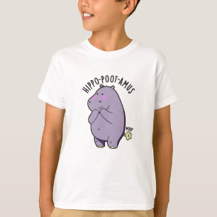 Hippo-poot-amus Funny Farting Hippo Pun T-Shirt