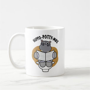Hippo-potty-mus Funny Animal Hippo Pun  Coffee Mug