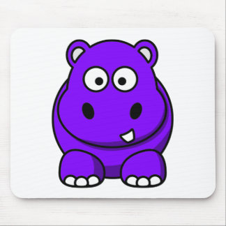 Hippo Purple Mouse Mat