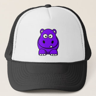 Hippo Purple Trucker Hat