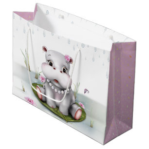 Hippo River Adventure Large Gift Bag