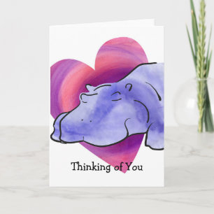 Hippo Romance Card