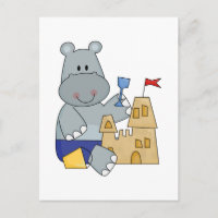 Hippo Sand Castle T-shirts and Gifts
