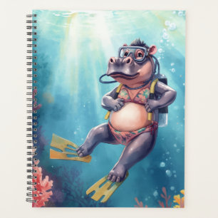Hippo Scuba diver underwater Planner