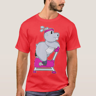 Hippo Spinning Bike T-Shirt