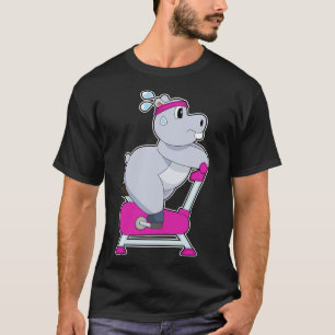 Hippo Spinning Bike T-Shirt
