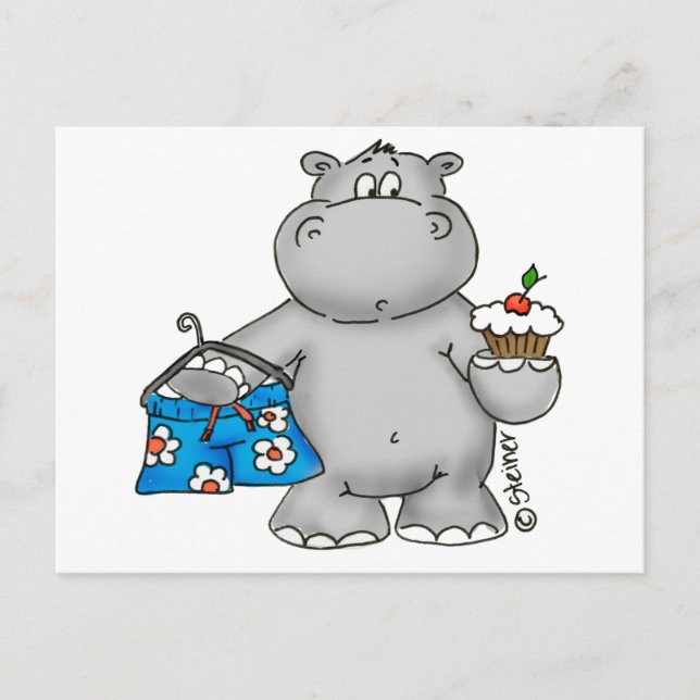 Hippo_Summer_Conflict.png Postcard (Front)
