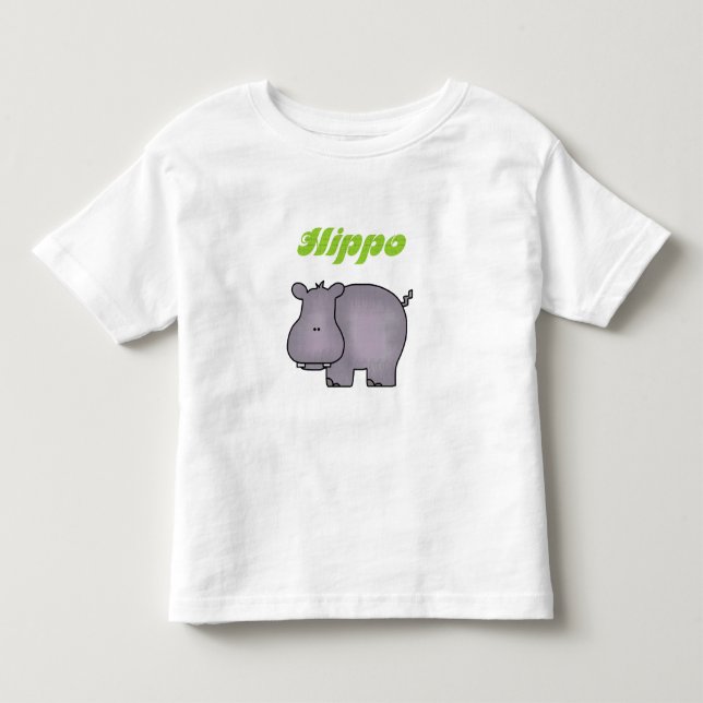 Hippo Toddler T-Shirt (Front)