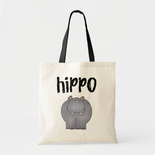 Hippo Tshirts and Gifts Tote Bag (Front)