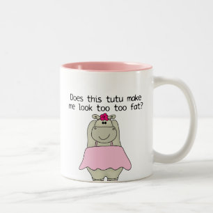 Hippo Tu Tu Fat Two-Tone Coffee Mug