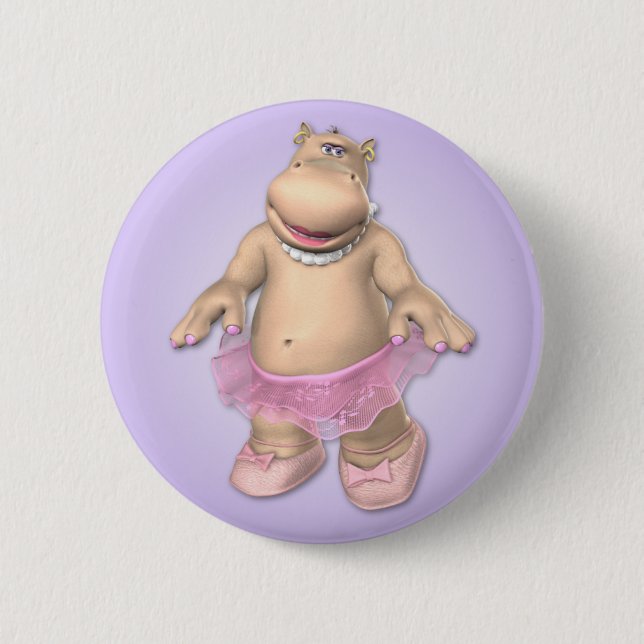 Hippo Tutu Button (Front)