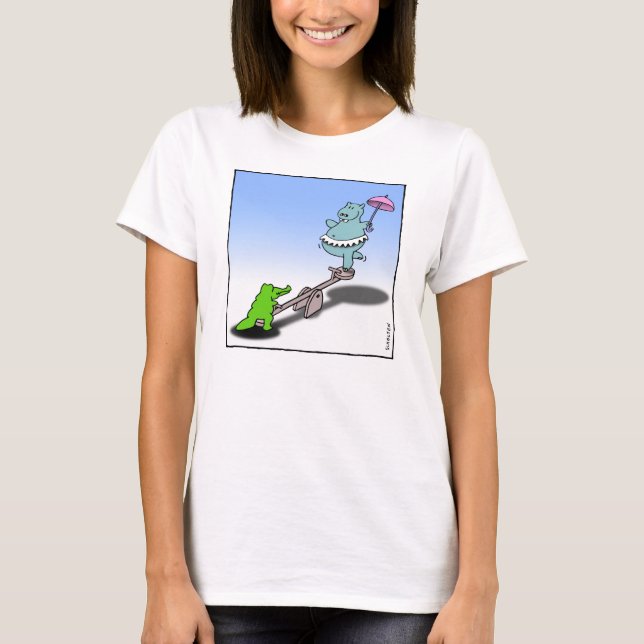 Hippo vs Crocodile T-Shirt (Front)