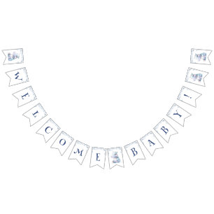 Hippo Welcome Baby  Bunting