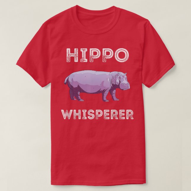 Hippo Whisperer Africa Safari Trip Zookeeper Wildl T-Shirt (Design Front)