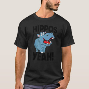 Hippo Yeah  Women Hippopotamus Party T-Shirt
