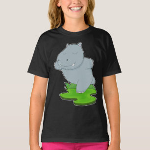 Hippo Yoga Fitness Gymnastics T-Shirt