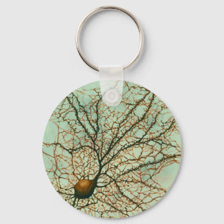 hippocampal neuron green - Keychain