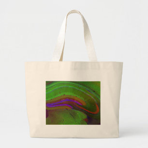 Hippocampal neurons large tote bag