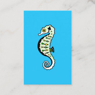 Hippocampus - SEAHORSE - Nature - Ocean blue - Business Card