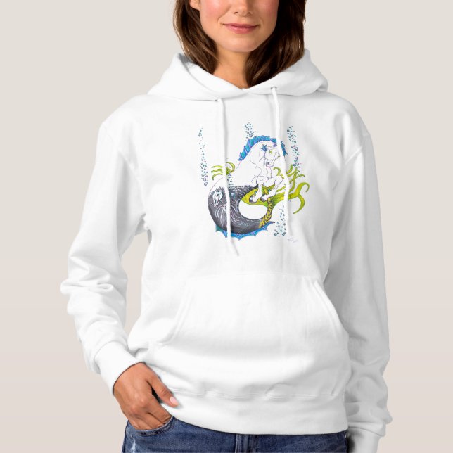 Hippocampus (skull) hoodie (Front)