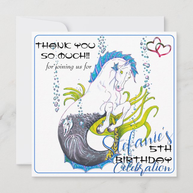 Hippocampus (skull) thank you card (Front)