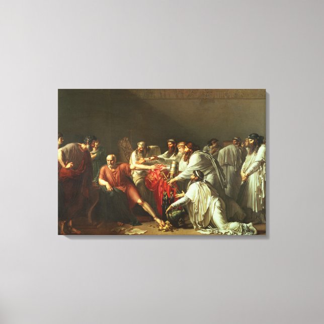 Hippocrates  Refusing the Gifts of Artaxerxes I Canvas Print (Front)