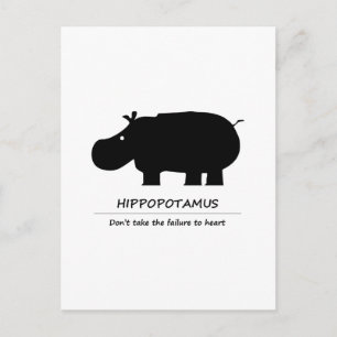 Hippopotamus (カバ) postcard
