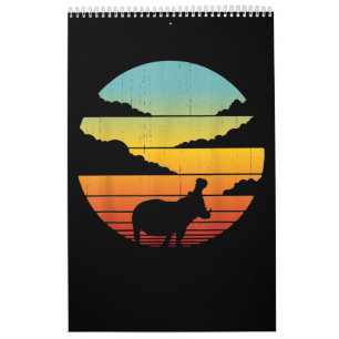 Hippopotamus 60s 70s Hippo    Hippo Lover Calendar