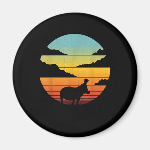 Hippopotamus 60s 70s Hippo Hippo Lover Magnet